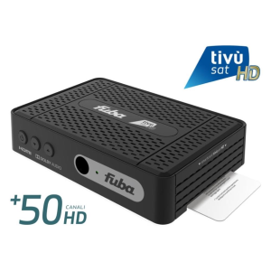 DECODER DIGITALE TIVUSAT FUBA ODE 718 HEVC +  Smartcard TIVU SAT HD