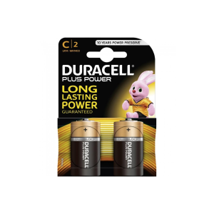 (1 Confezione) Duracell Plus Batterie 2pz Mezza Torcia LR14 MN1400 C